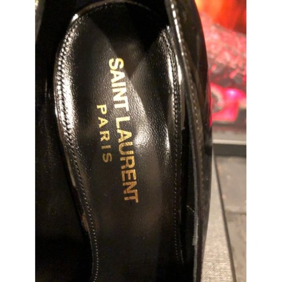 SAINT LAURENT Black Opyum Patent Leather Pumps Size Eu:36.5 - Picture 4 of 11